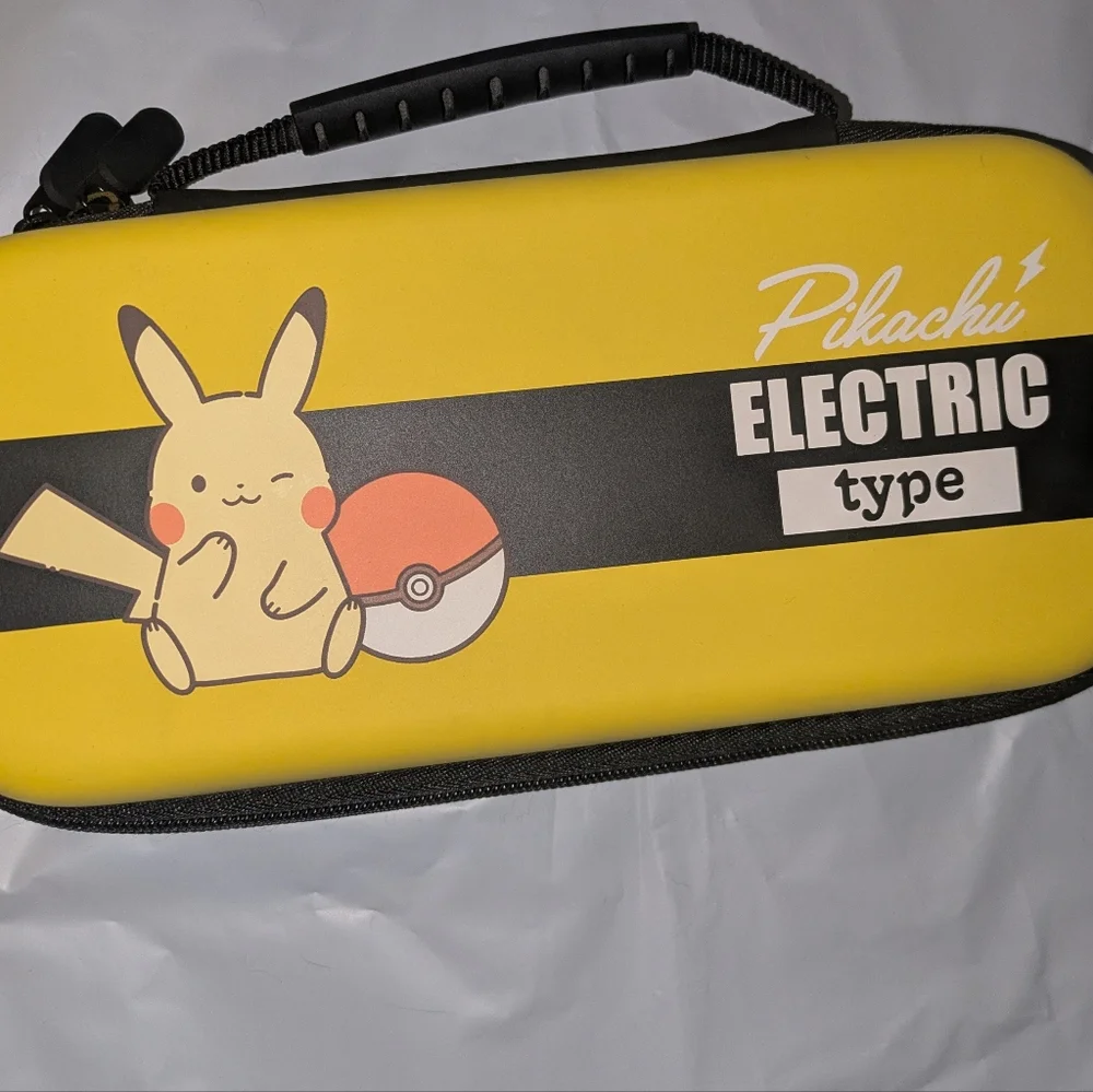 Pikachu Yellow Handheld Console Case